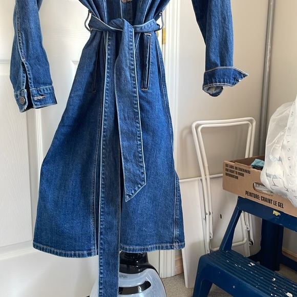 Lucky Brand midi length jean coat - Picture 4 of 8